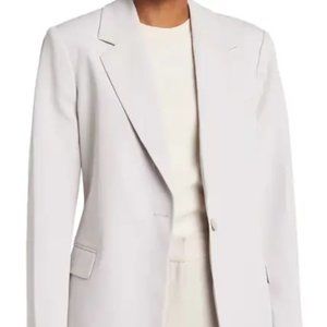 RDI Oversized Boyfriend Blazer in Light Gray (Size Small)